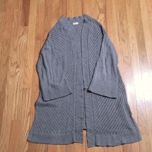 Westport knit cardigan, size XL, gray